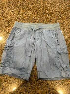 Old Navy Light Blue Women's Cargo Drawstring Shorts
